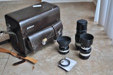 Nikon Nikkor 105mm,28mm and 200mm lenses for Nikon F camera