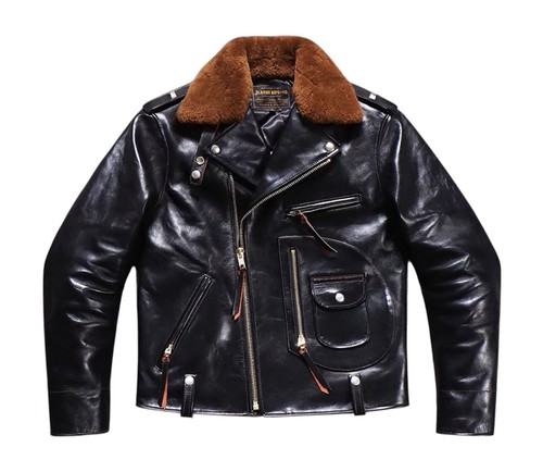 Full grain tea core - tea, horsehide