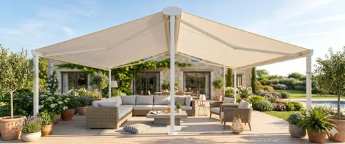 Store banne double pente - store,