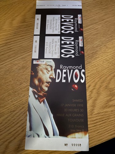 Billet ticket place concert - de,