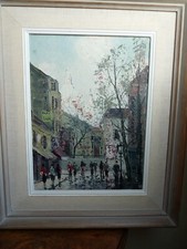 Superb painting painting Paris oil on canvas signed Simon KRAMER (1940-2015)
