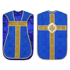 NOUVEAU Chasuble bleu romain violon, vêtement de violon 5 pièces ensemble...