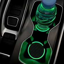 2Pcs Night Light Cup Holder Mat Drink Coasters Auto Interior Decor Accessories