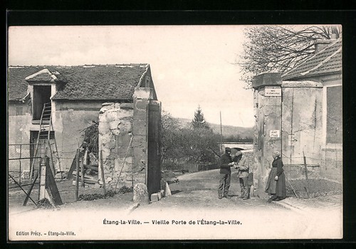 Cpa étang ville - cpa, Étang-la-ville,