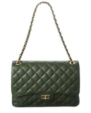 Isabella Rossetti Danielle Quilted Leather Shoulder Bag Women's Green
