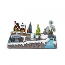 Village de Noël 32x17x19cm