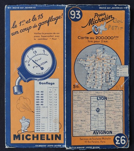 Carte michelin lyon avignon - carte,