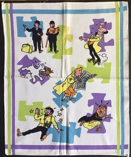 Tintin rare torchon - tintin,
