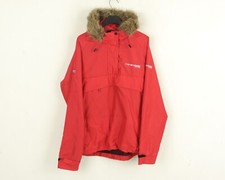 Bransdal Anorak Dame Femme L Veste Parka Coupe-Vent à Capuche Rouge Imperméable