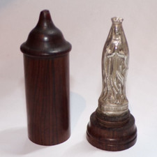 TRAVEL ALTAR pocket Our Lady of Heavy 19th 19th WOOD/box Napoleon III