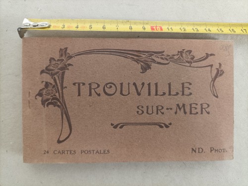 Trouville sur mer carnet cpa - sur,