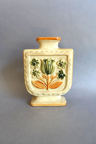 Vase grès décor en - grès,