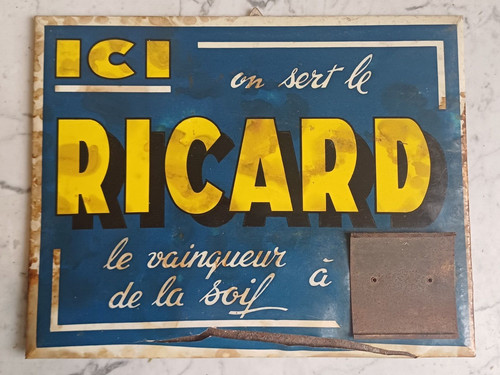 Publicité plaque ricard - publicité,