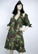 Sexy Armée Fille Militaire Soldat Adulte Femme Déguisement Camo Robe Uniforme