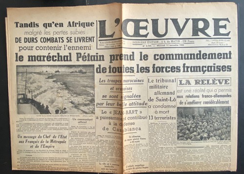 Oeuvre nov 1942 - 1942-, le