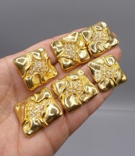 Lot Boutons Vintage Métal et Strass Couture Mode - Old Button