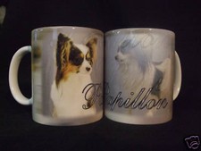 Tasse / Mug - motif chien PAPILLON