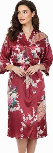 Kimono peignoir satin soyeux - kimono,