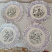 4 Assiettes Digoin