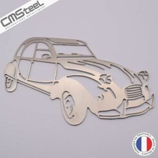 Décoration Murale 2 CV en Inox