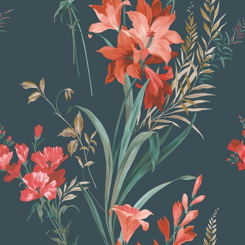 Papier peint floral - papier, thalia