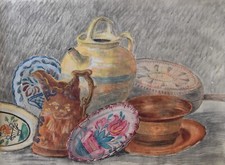 Louis Dupuis (1862-1951) (185) - aquarelle et crayon - nature morte