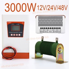 3000W MPPT Hybrid Solar Panel Wind Turbine Charge Controller Dump 12V/24V/48V