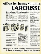 Advertising 107 1955 Beautiful Volumes Dictionaries Larousse