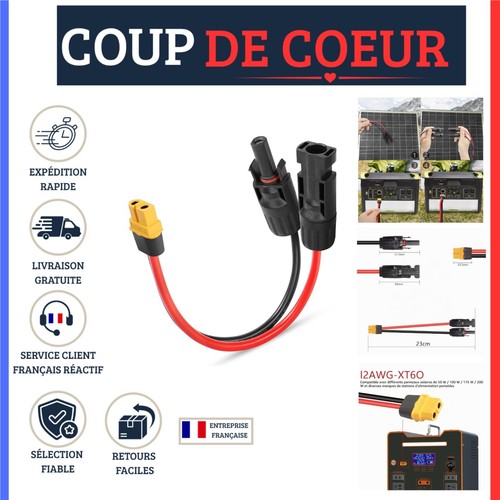 Câble adaptateur panneau - adaptateur,