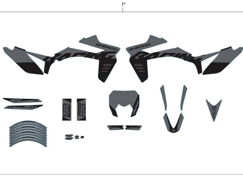 Kit deco adhesif sherco - kit,