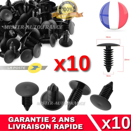 X10 clips fixation garniture - clips,