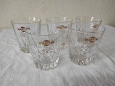 Lot de 5 anciens Verres  Martini on the Rocks !