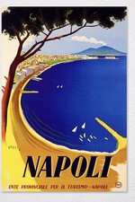 AFFICHE POSTER Italie Napoli
