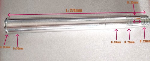 Colonne fourche 274mm bud - colonne,