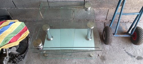 Table basse verre trempé - verre,