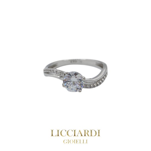 Bague solitaire femme blanc - solitaire,
