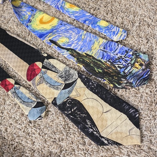 Artwork ties vtg - artwork, marie