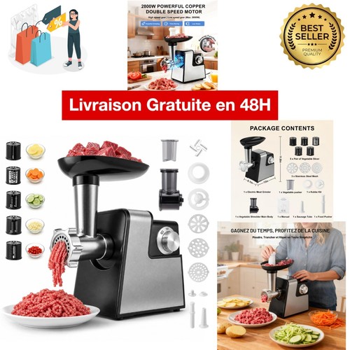 Hachoir viande électrique - à,