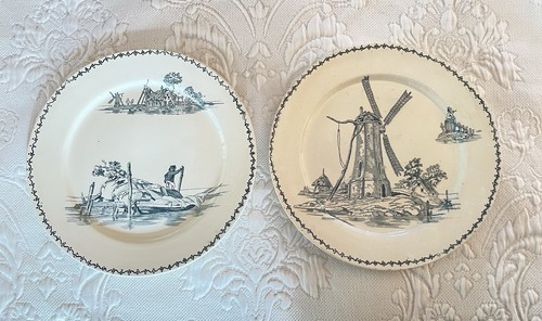 Assiettes plate terre - 2, fer