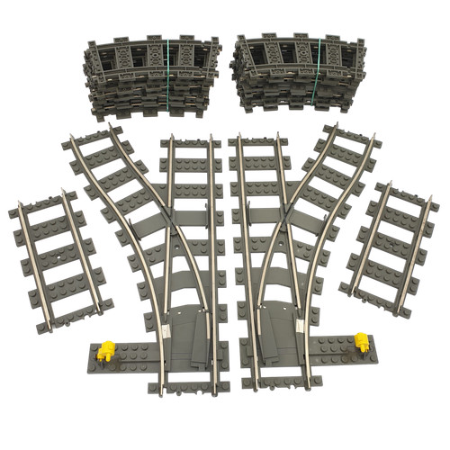 Lego train rails chemin - train,