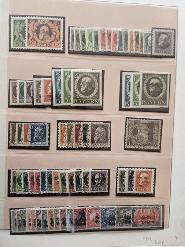 Lot une page timbres - page,