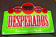 Enseigne lumineuse DESPERADOS avec compte à rebours