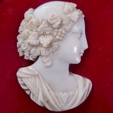 camée ancien cadre médaillon