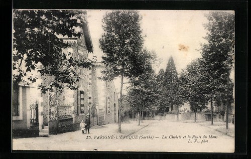 Cpa parigné eveque les - cpa, parigné-l´eveque,