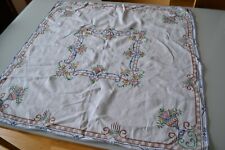 ANTIQUE CENTER TABLE TABLECLOTH APPROXIMATELY 82 / 82 CM
