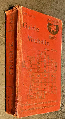 Guide michelin rouge 1925 - 1925,