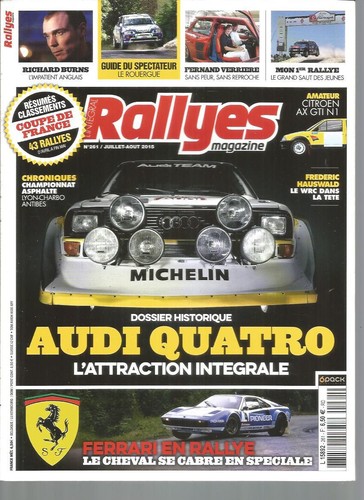 Rallyes magazine 261 - magazine, audi