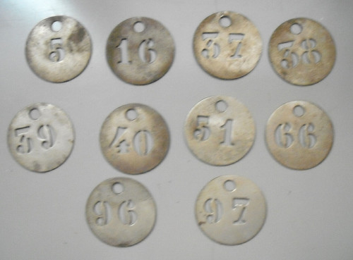 Anciens jetons laiton - anciens, en