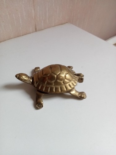Petite tortue bronze - bronze, ou