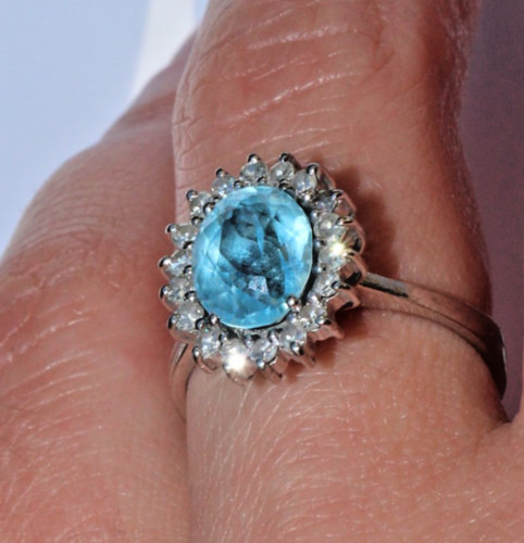 Bague blanc 18k - bague, or